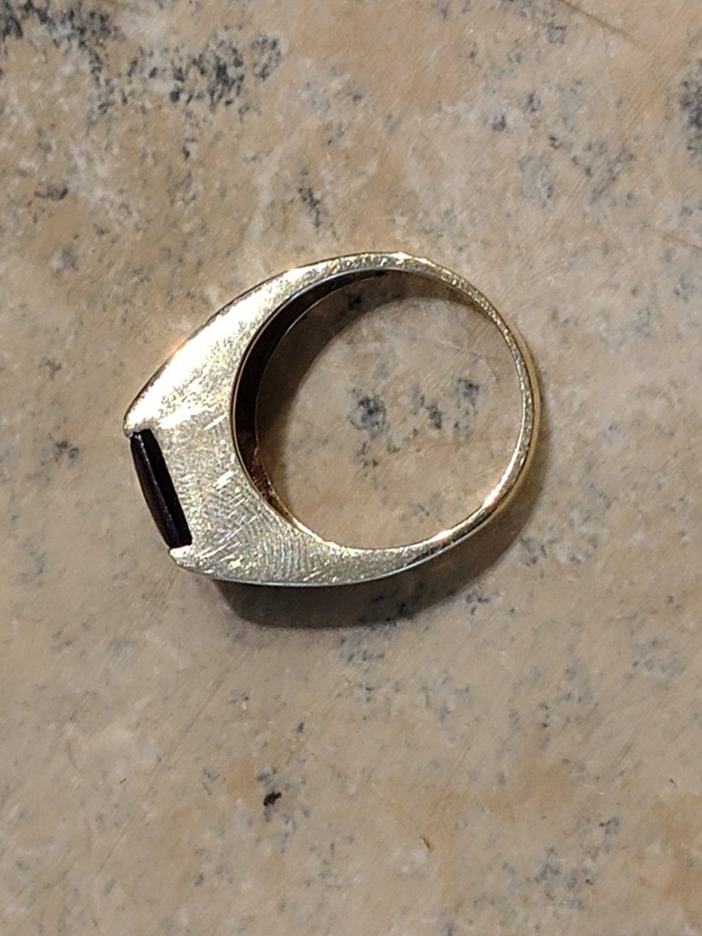 Vintage Aaron Samuel Gold Amethyst Ring - Picture 2 of 8